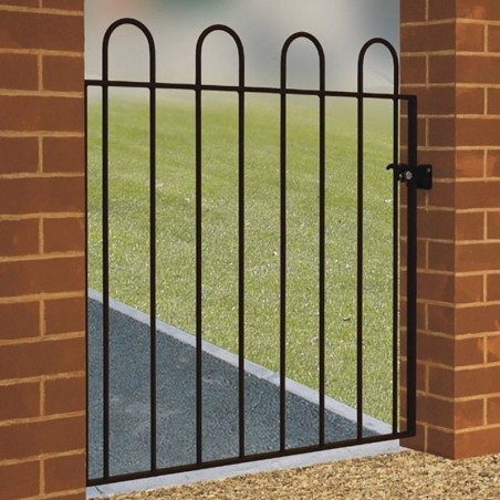Court Single Metal Gate 1000mm GAP x 950mm High Zinc & Powder CRZP05