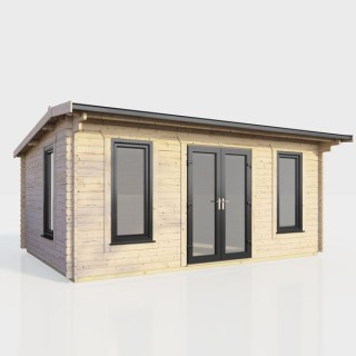 18 x 10 Power Apex Log Cabin Centre Doors