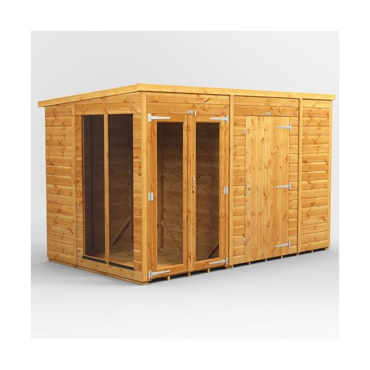 10 x 6 Power Pent Summerhouse With 6ft Side Store