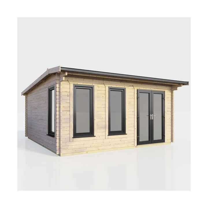 16 x 14 Power Apex Log Cabin Right Doors