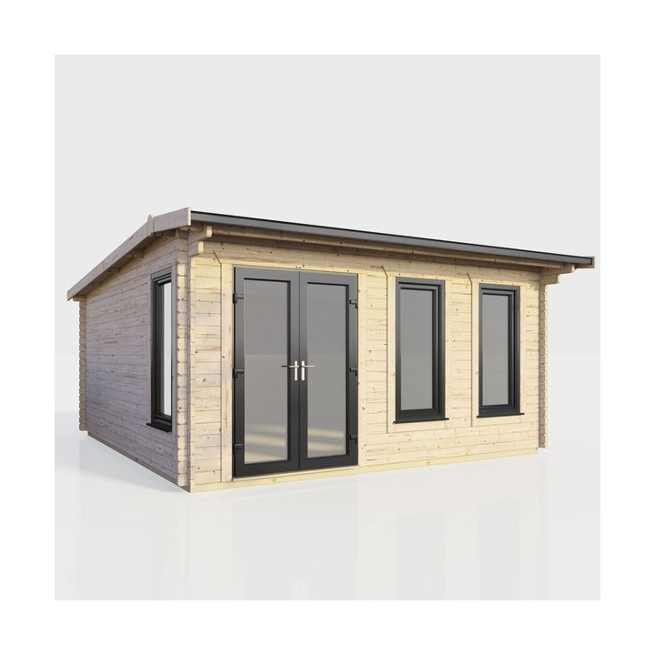 16 x 14 Power Apex Log Cabin Left Doors