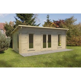 Forest Garden 6 x 3m Arley Log Cabin No Underlay