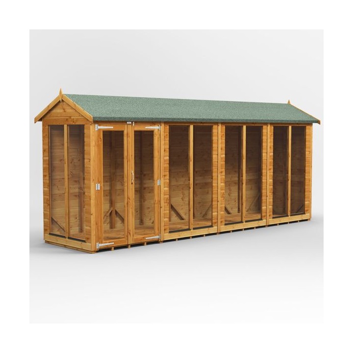 16 x 4 Power Apex Summerhouse