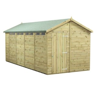18x8 Premium Powersheds Security Apex