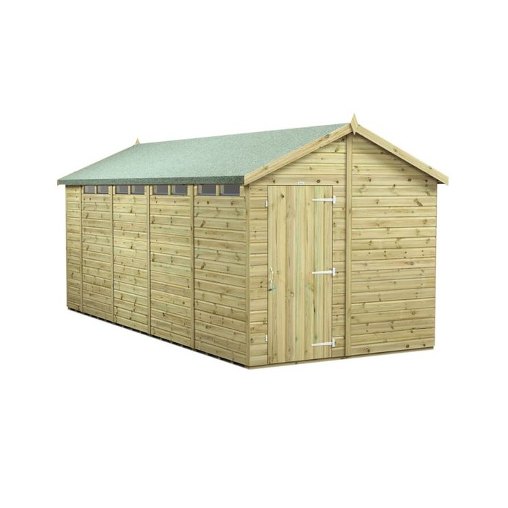 18x8 Premium Powersheds Security Apex