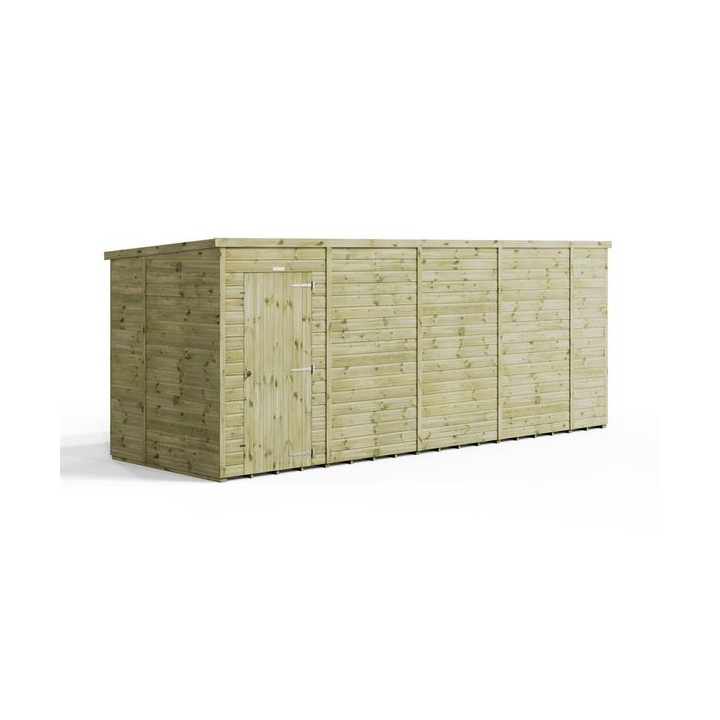 18x6 Premium Powersheds Pent No Windows