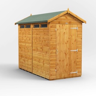 8 x 4 Power Apex Security Shed