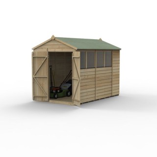 Beckwood 6x10 Apex Shed 4 Windows DoubleDoor Installed