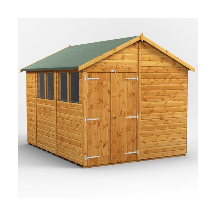 10 x 8 Power Apex Double Doors