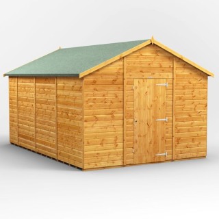 14 x 10 Power Apex Windowless Shed
