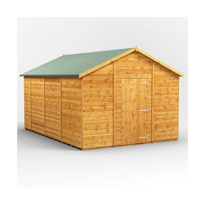 14 x 10 Power Apex Windowless Shed