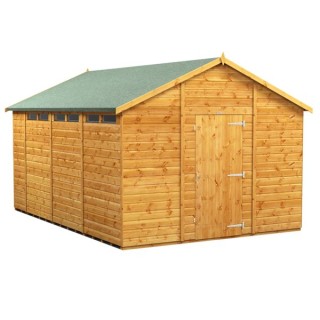 14 x 10 Power Apex Security Shed