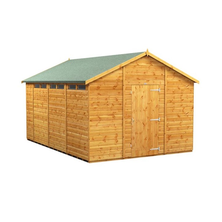 14 x 10 Power Apex Security Shed