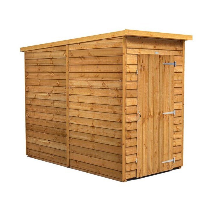 4 x 8 Power Overlap Pent Windowless Shed
