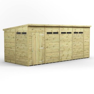 18x8 Premium Powersheds Security Pent