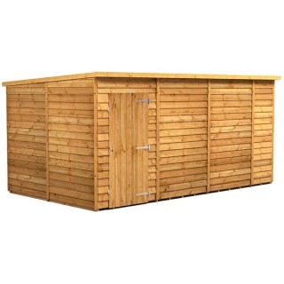 14 x 8 Power Overlap Pent Windowless Shed
