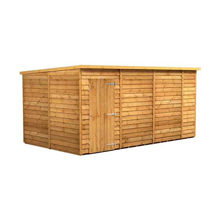 14 x 8 Power Overlap Pent Windowless Shed