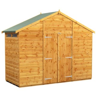 4 x 10 Power Apex Double Door Security Shed
