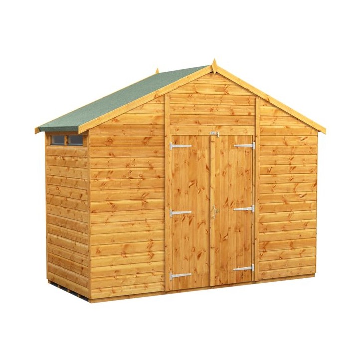 4 x 10 Power Apex Double Door Security Shed