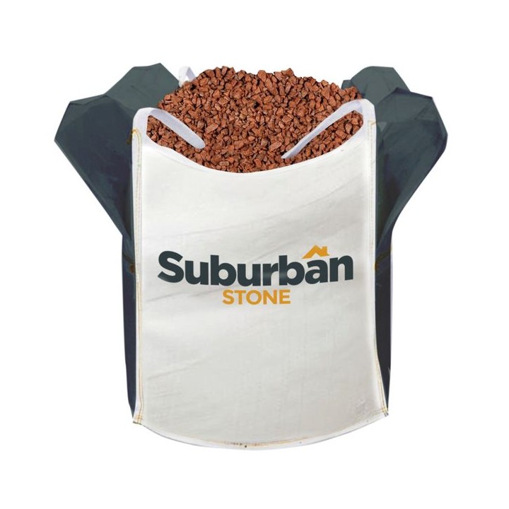 Suburban Stone 20mm Red Gravel Chippings Bulk Bag