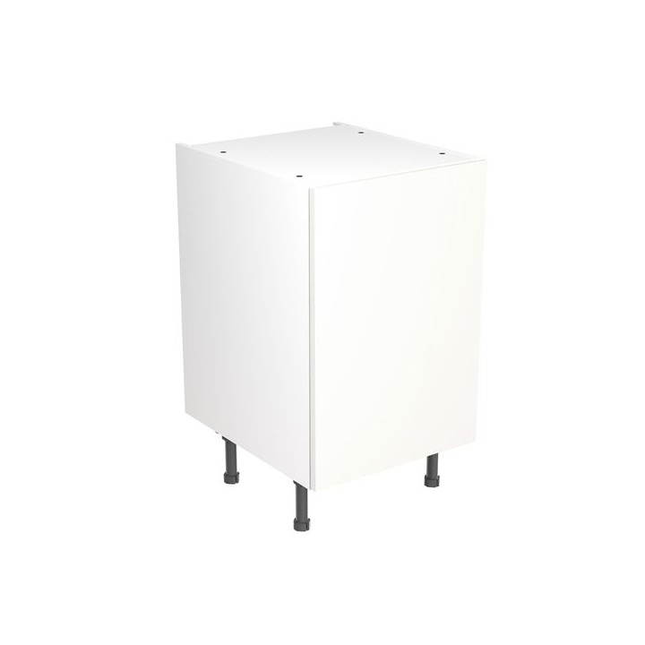 Flatpack 500 Base Kitchen Cabinet Slab Supermatt White