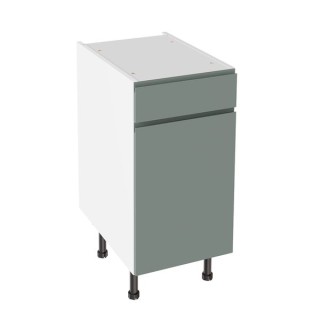 Flatpack 400 Drawerline Base Cabinet J-Pull Ultra Matt Sage Green