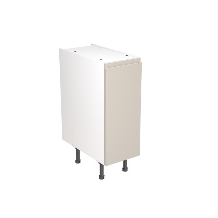 Flatpack Base Unit J-pull Super Gloss Light Grey 300mm - FKKJ0201