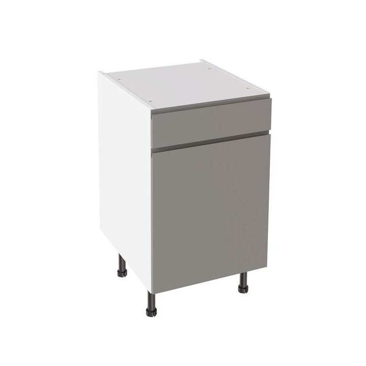 Flatpack 500 Drawerline Base Cabinet J-Pull Ultra Matt Dust Grey