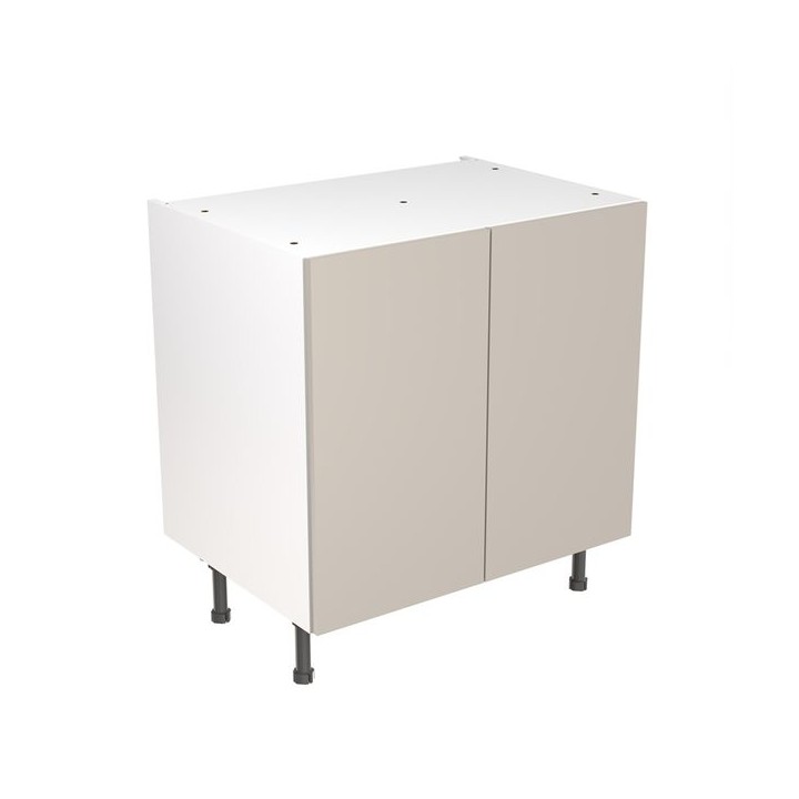 Flatpack 800 Base Kitchen Cabinet Slab Super Gloss Light Grey