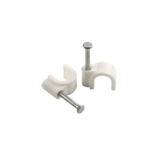 Smj Uk Ltd Cable Clip 5mm Round White PK100