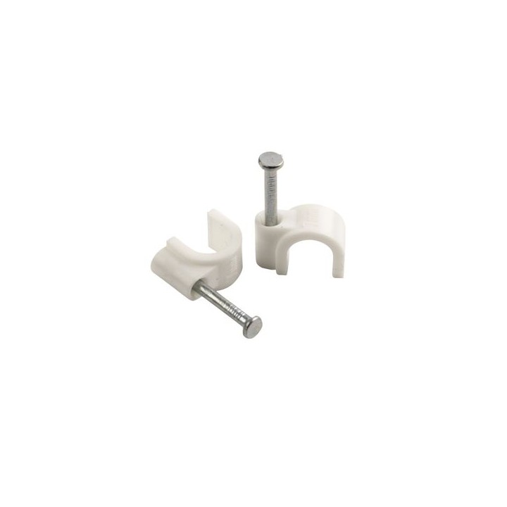 Smj Uk Ltd Cable Clip 5mm Round White PK100