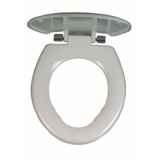 Twyford Avalon Toilet Seat & Cover Chrome Plated Hinge 25mm AV7840WH