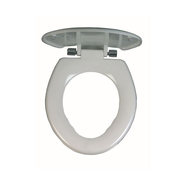 Twyford Avalon Toilet Seat & Cover Chrome Plated Hinge 25mm AV7840WH