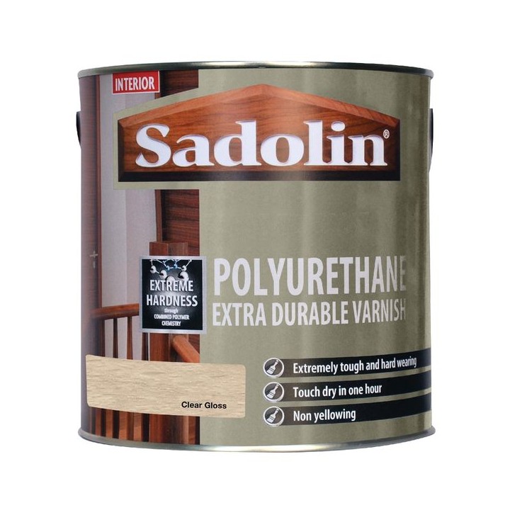 Sadolin Polyurethane Extra Durable Varnish Clear Gloss 2.5L