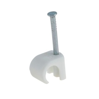 Smj 2203000A Cable Clip 7-10mm Round White PK100