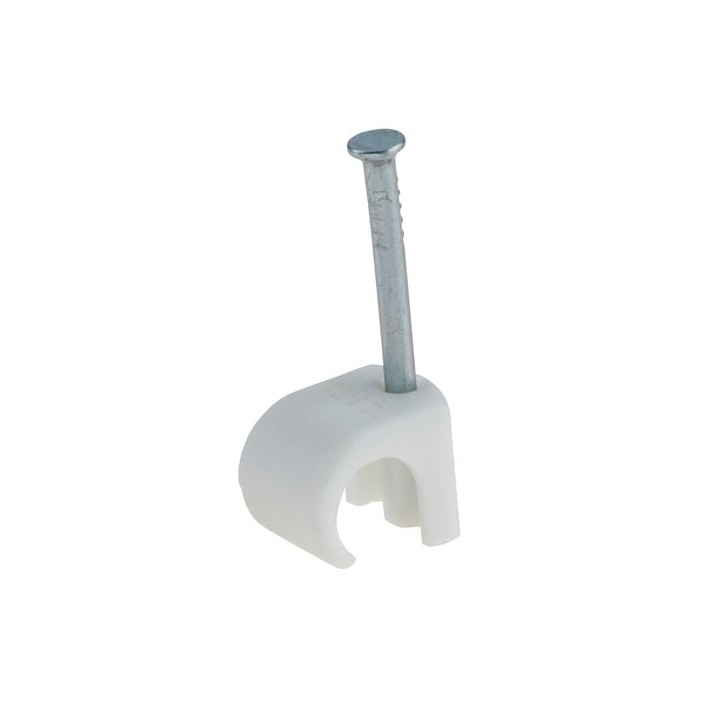 Smj 2203000A Cable Clip 7-10mm Round White PK100