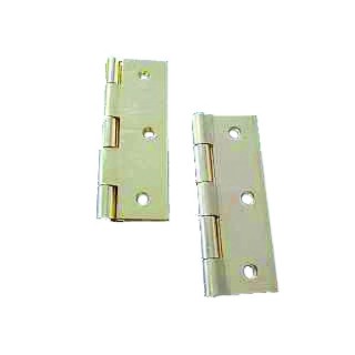 4Trade Butt Hinge Chrome Plated 75mm Fixed Pin 1838 Pair