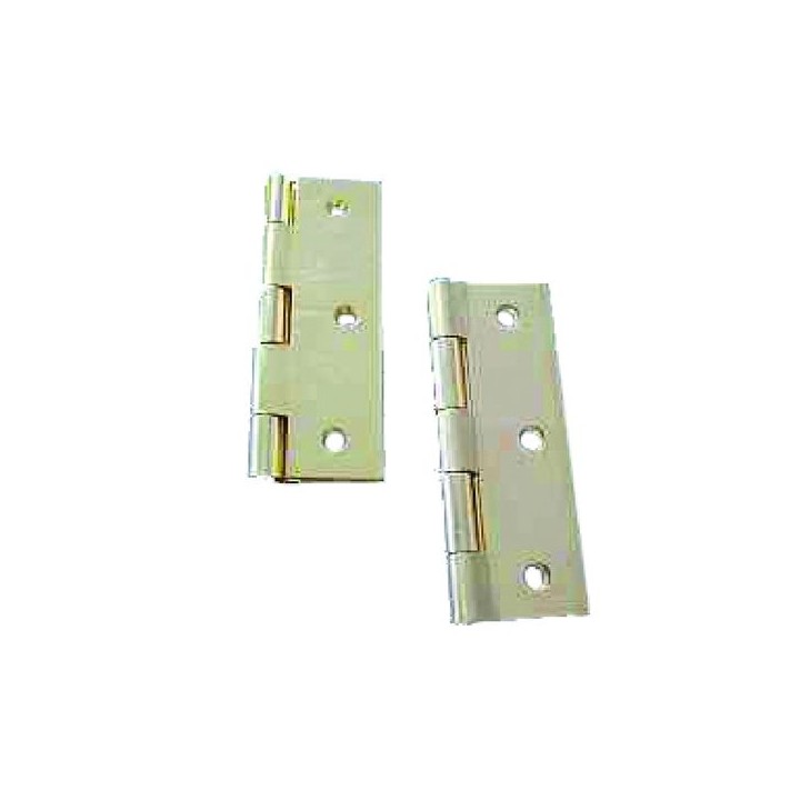 4Trade Butt Hinge Chrome Plated 75mm Fixed Pin 1838 Pair