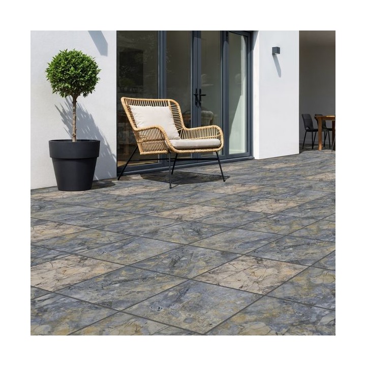 Global Stone Dinamika Porcelain Paving Invisible Grey 595 x 595mm