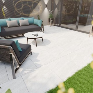 Talasey Vitripiazza Anno Lite Porcelain Paving Pearl 800 x 800mm