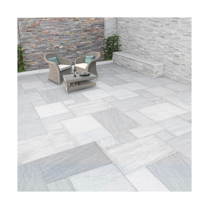 Global Stone Fusion Premium Natural Stone Paving Castle Grey 19.50m2 Project Pack