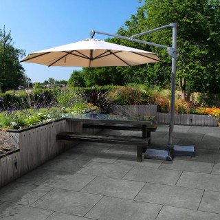 Global Stone Seran Porcelain Paving Charcoal 900 x 600mm