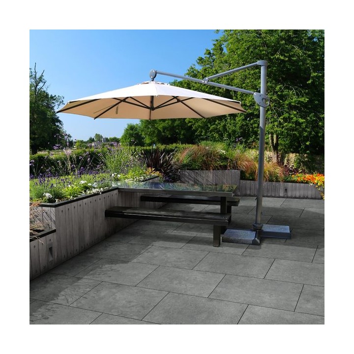 Global Stone Seran Porcelain Paving Charcoal 900 x 600mm