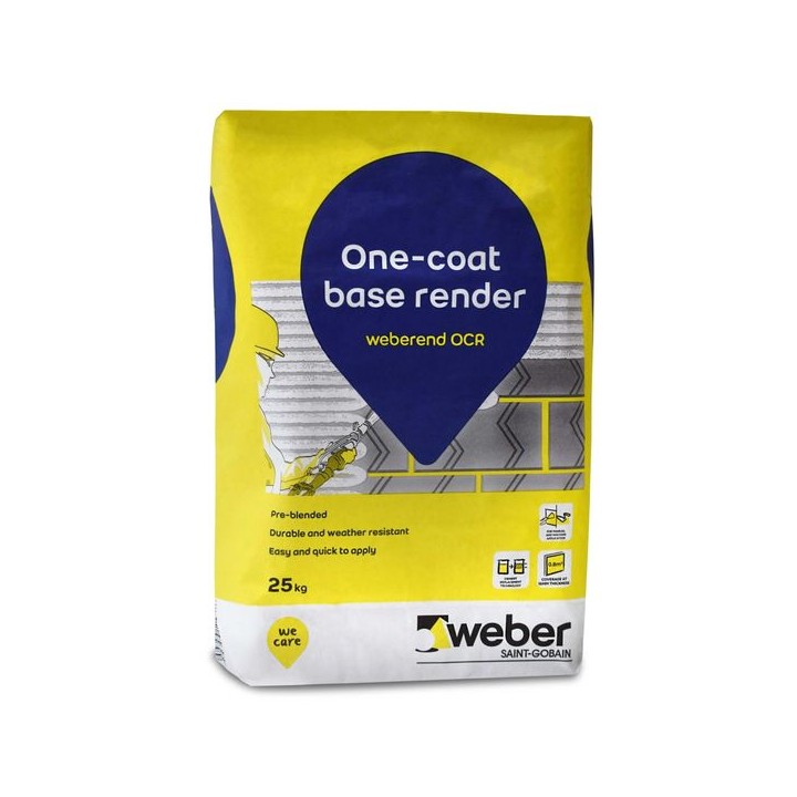 weberend OCR One Coat Base Render 25kg