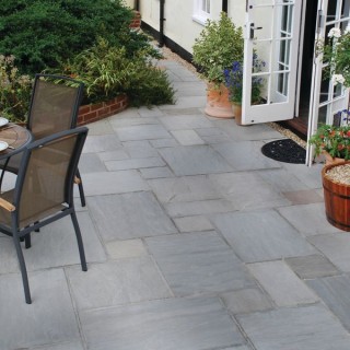 Global Stone Premium Sandstone Natural Stone Paving Castle Grey 300 x 300mm