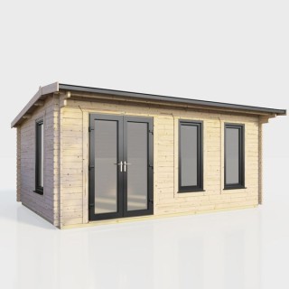 18 x 10 Power Apex Log Cabin Left Doors