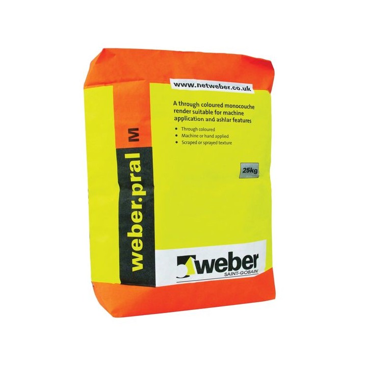 Weber.Pral M Through Colour Monocouche Chalk Render 25kg