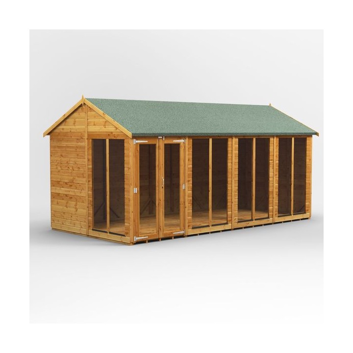 16 x 8 Power Apex Summerhouse