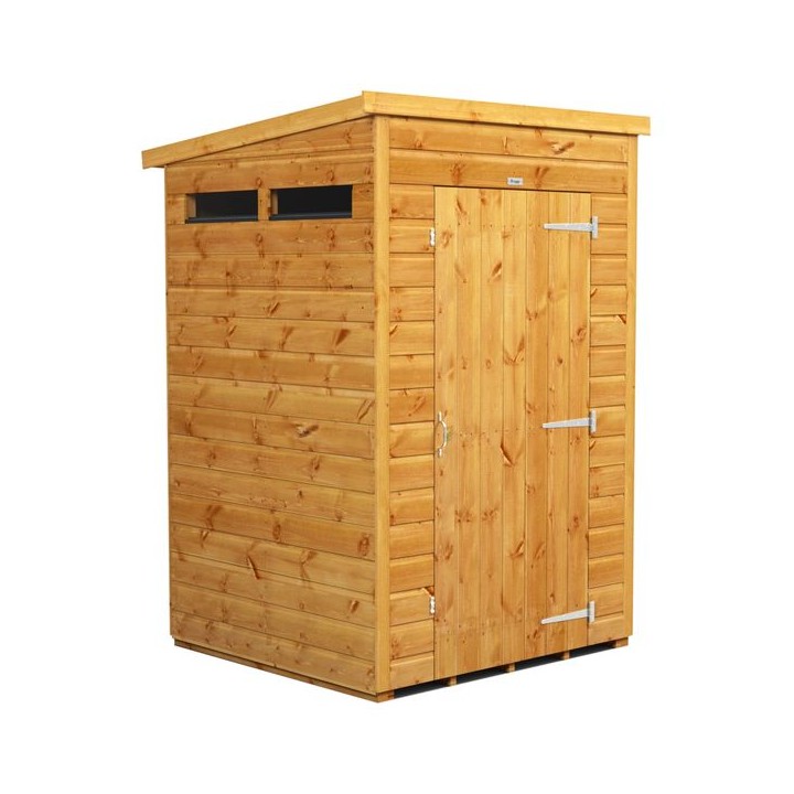 4 x 4 Power Pent Security Shed