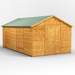 18 x 10 Power Apex Windowless Shed